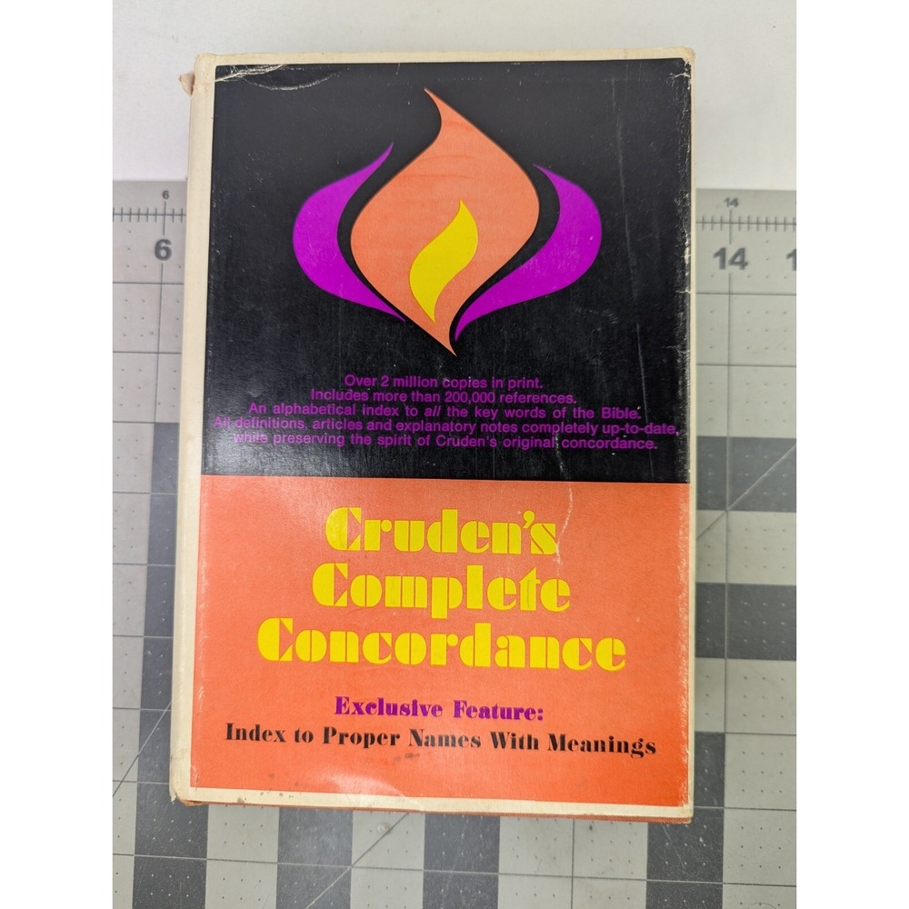 Crudens Complete‎ Concordance Old New Testaments Zondervan 1974